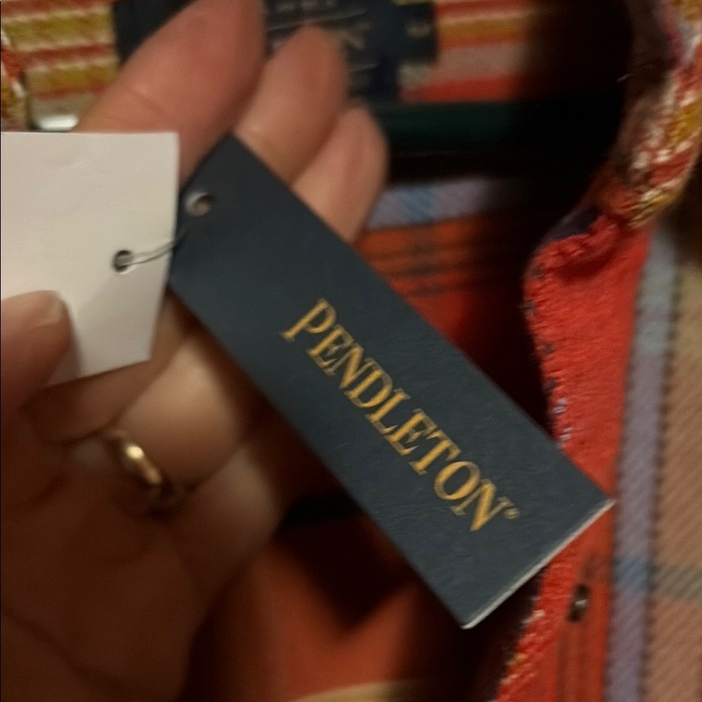 Pendleton Multicolor Plaid Pullover NWT - image 3